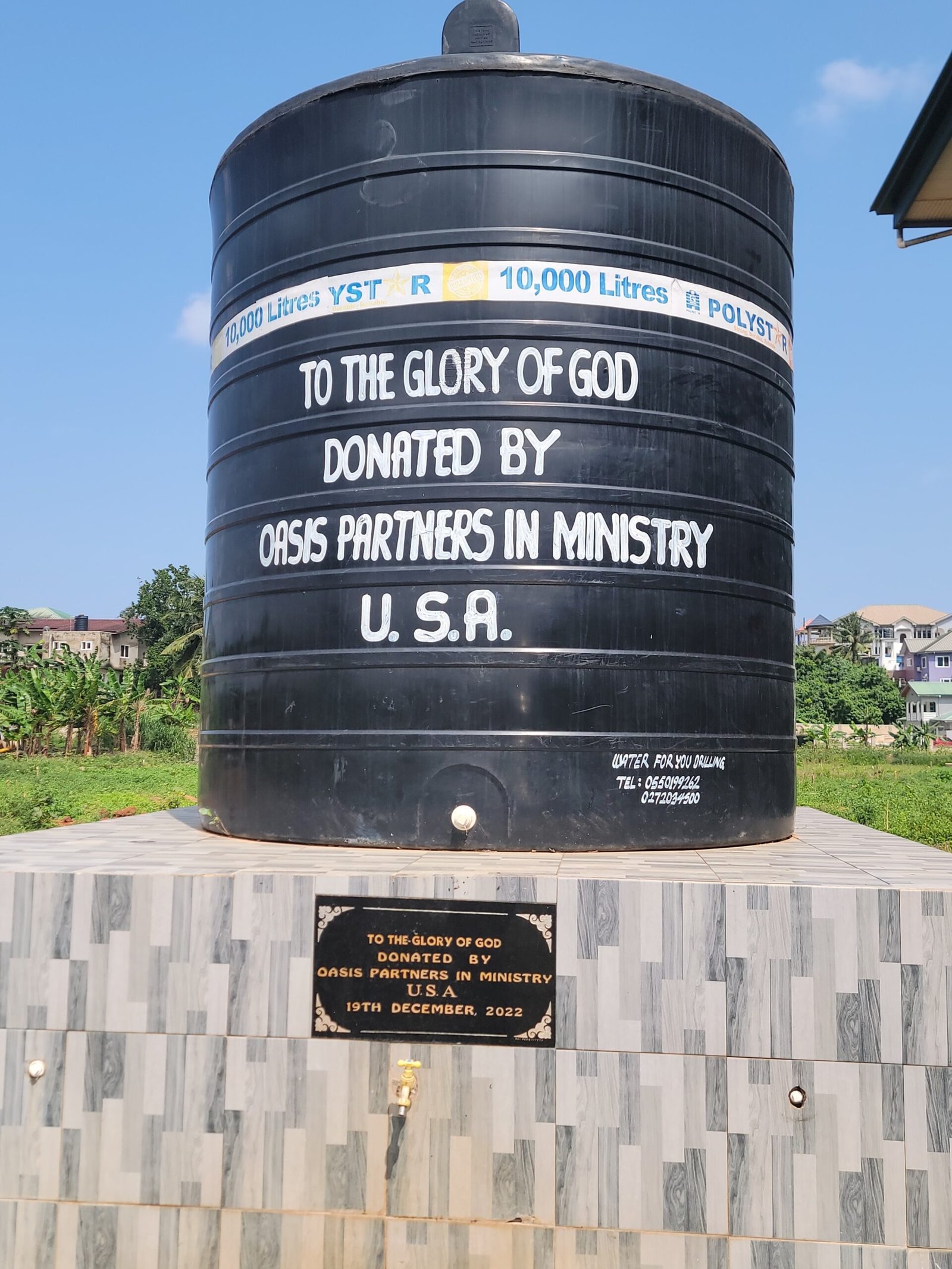 Oasis clean water project in Ghana